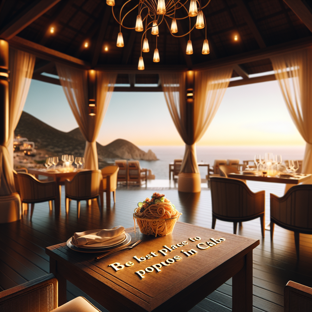 Luxury Dining and Romantic Proposals: The Best Places to Pop the Question in Cabo