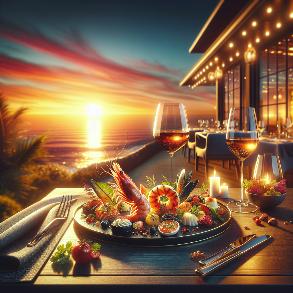El ambiente de [restaurant_name] es una extensión del paraíso exterior, con vistas panorámicas que harán que tu cena sea aún más especial. Ya sea que elijas almorzar bajo un cielo claro o cenar mientras el sol se oculta en el horizonte, cada momento se convierte en un recuerdo inolvidable. La decoración elegante y el servicio atento te harán sentir como en casa, mientras te deleitas en una experiencia que despertará todos tus sentidos.