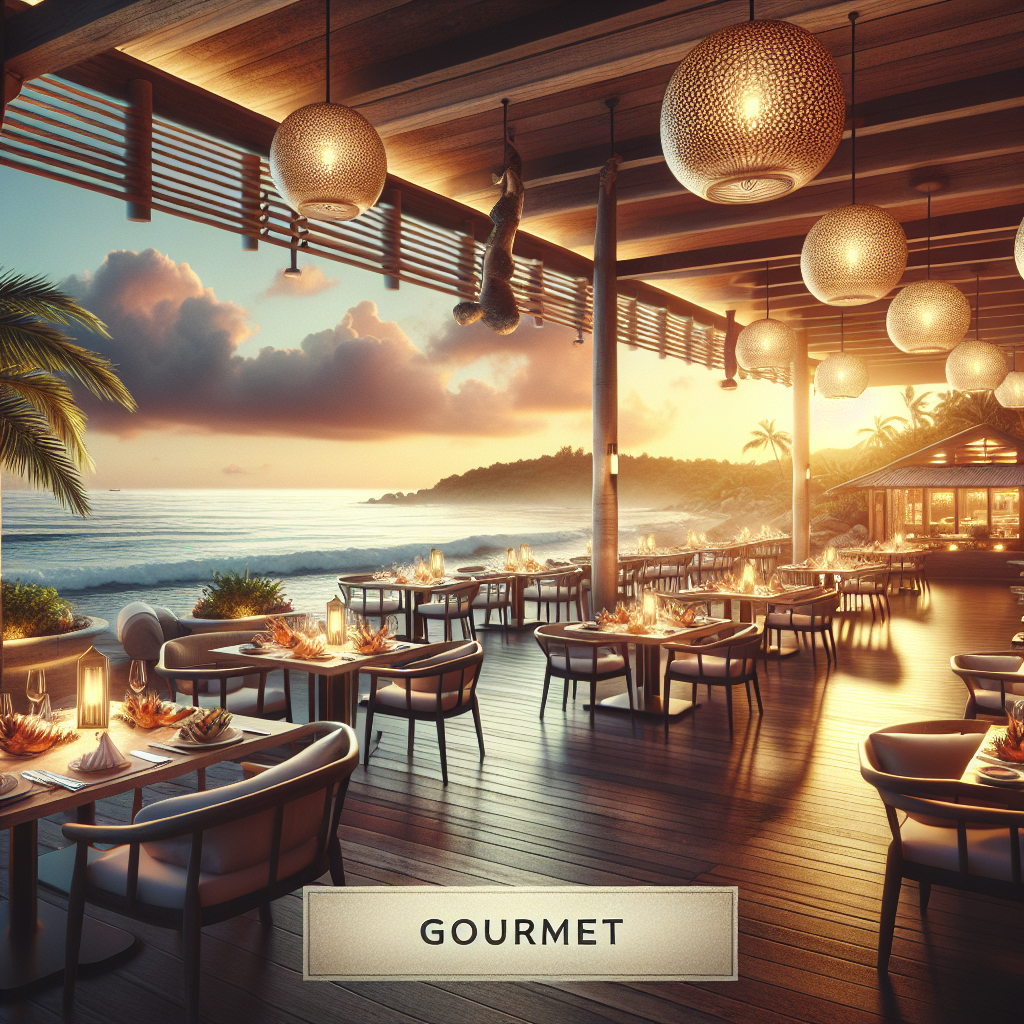 Pero no solo se trata de la comida; el entorno en el que te encuentras es igualmente importante. Nuestro restaurante ofrece vistas panorámicas al mar, con una decoración que refleja la cultura local, creando un ambiente acogedor y elegante. Imagina disfrutar de tu cena al atardecer, mientras el sol se sumerge en el océano, pintando el cielo con tonalidades de naranja y púrpura. Este es un momento que permanecerá grabado en tu memoria para siempre.