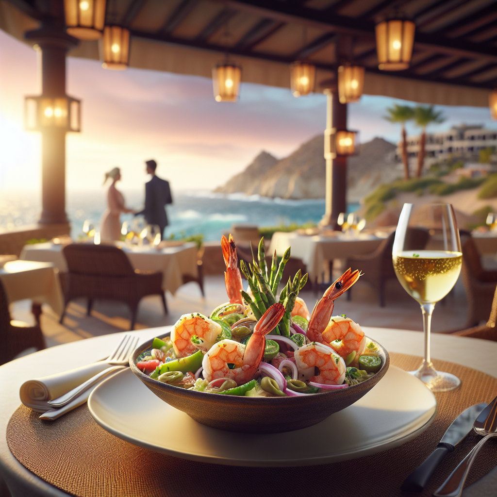 El ambiente en El Sabor del Mar es sencillo pero elegante, con vistas panorámicas que te robarán el aliento. Los atardeceres en Cabo son legendaros, y disfrutar de una cena mientras contemplas la puesta de sol es una experiencia que simplificará tu viaje y lo convertirá en un recuerdo inolvidable.